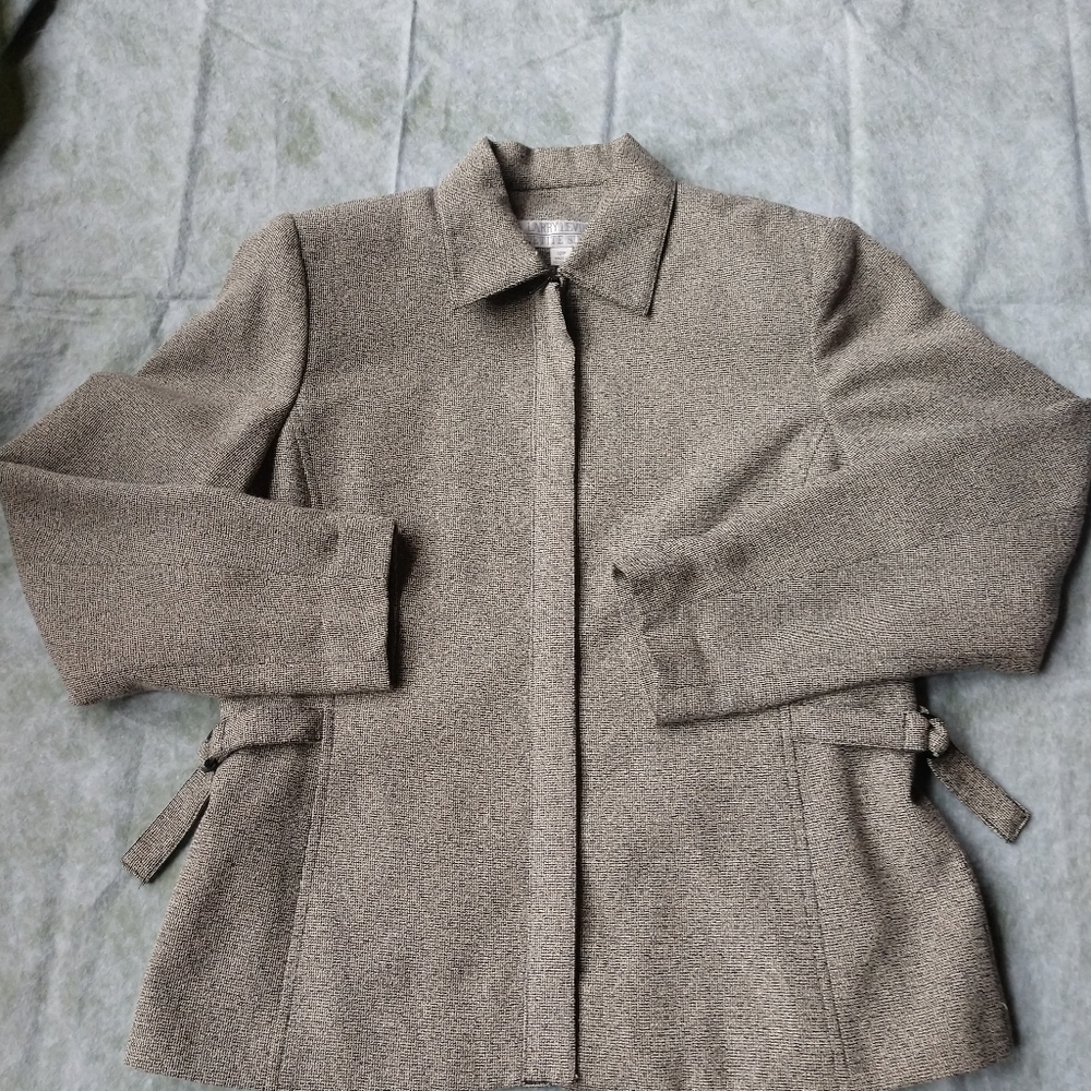 Larry Levine Vintage Zippered Blazer Jacket